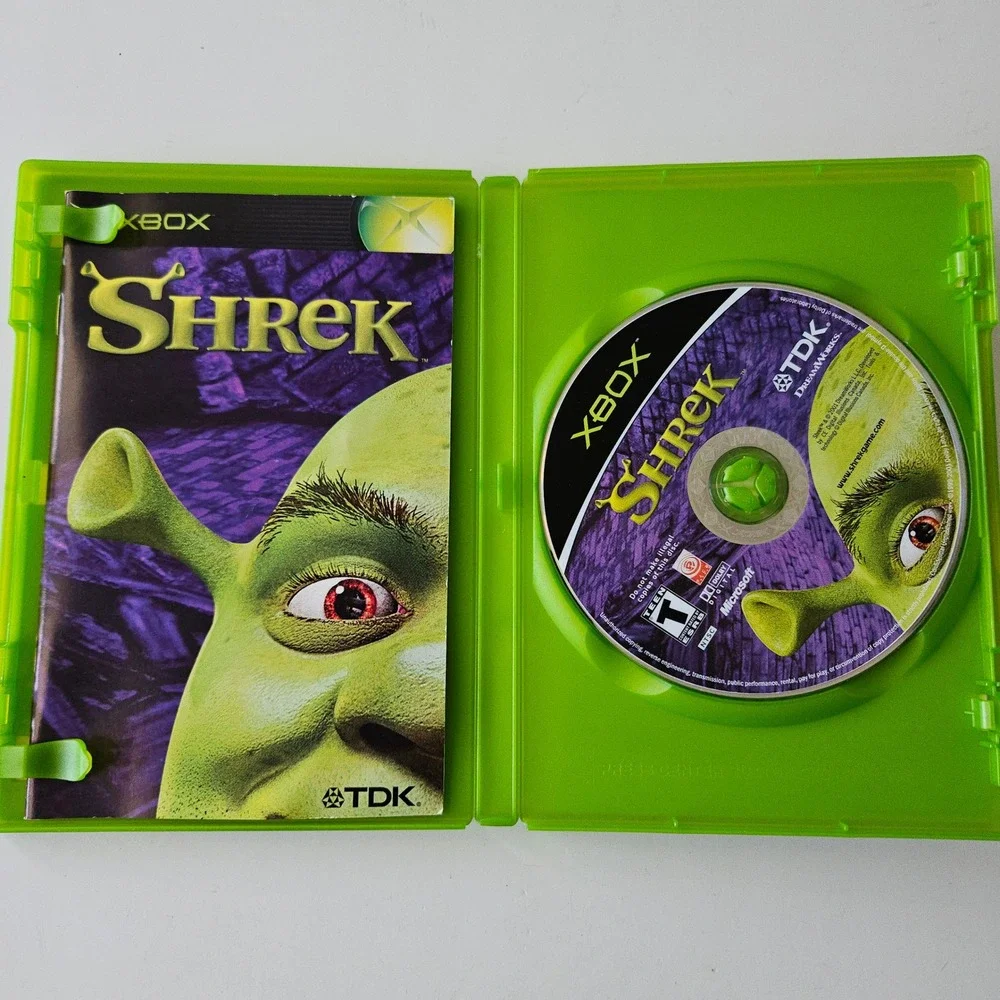 Shrek Xbox Video Game CIB Microsoft 2001 TDK Dreamworks